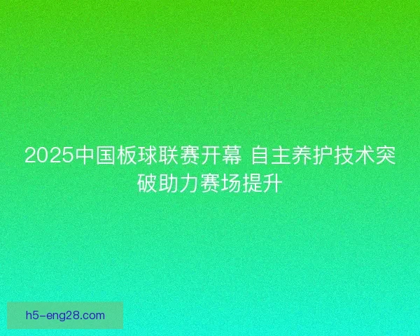 2025中国板球联赛开幕 自主养护技术突破助力赛场提升