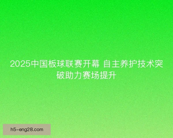 2025中国板球联赛开幕 自主养护技术突破助力赛场提升
